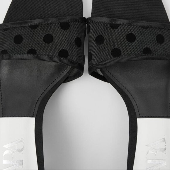 ZARA Black Mesh Heeled Party Sandals Slides 37 NEW 6.5 - Picture 6 of 14